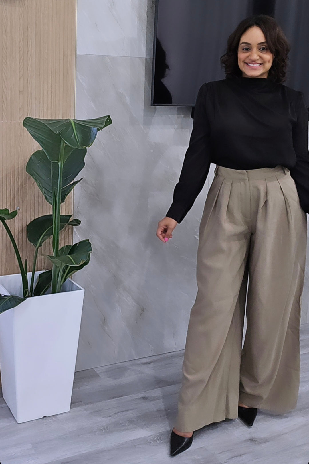 Elegant Taupe Pants