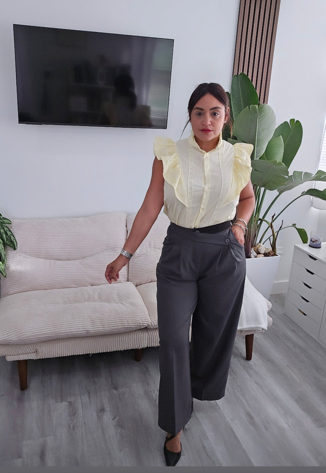 Butter Yellow Professional Blouse