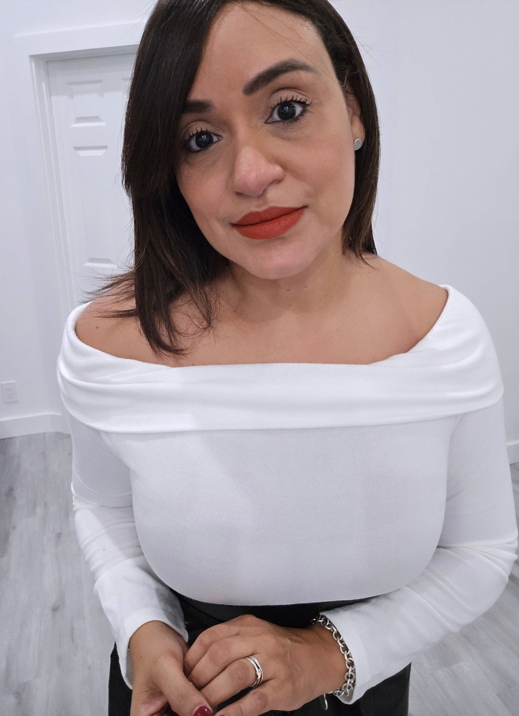 Black & White Midi Dress