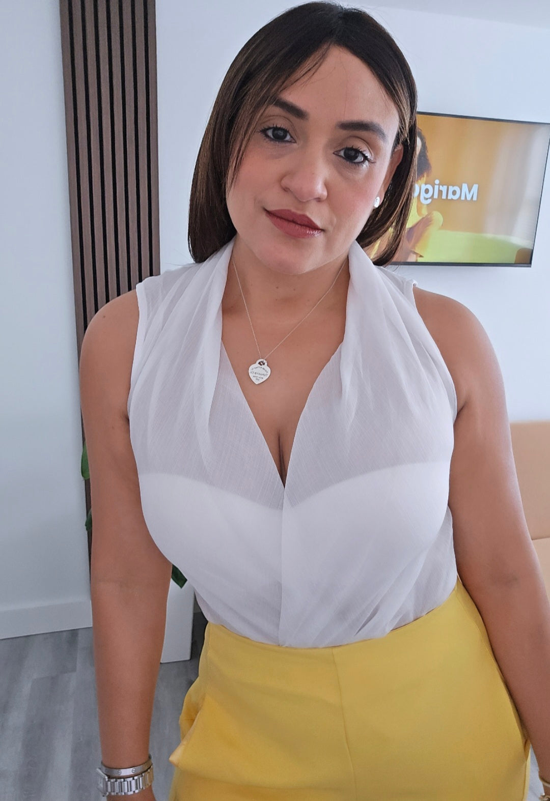 White Sleeveless Bodysuit