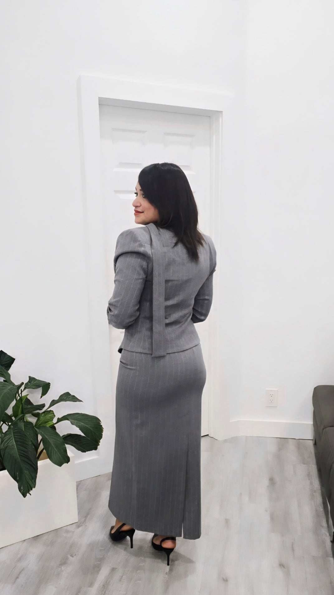 Blazer and Maxi Skirt Set