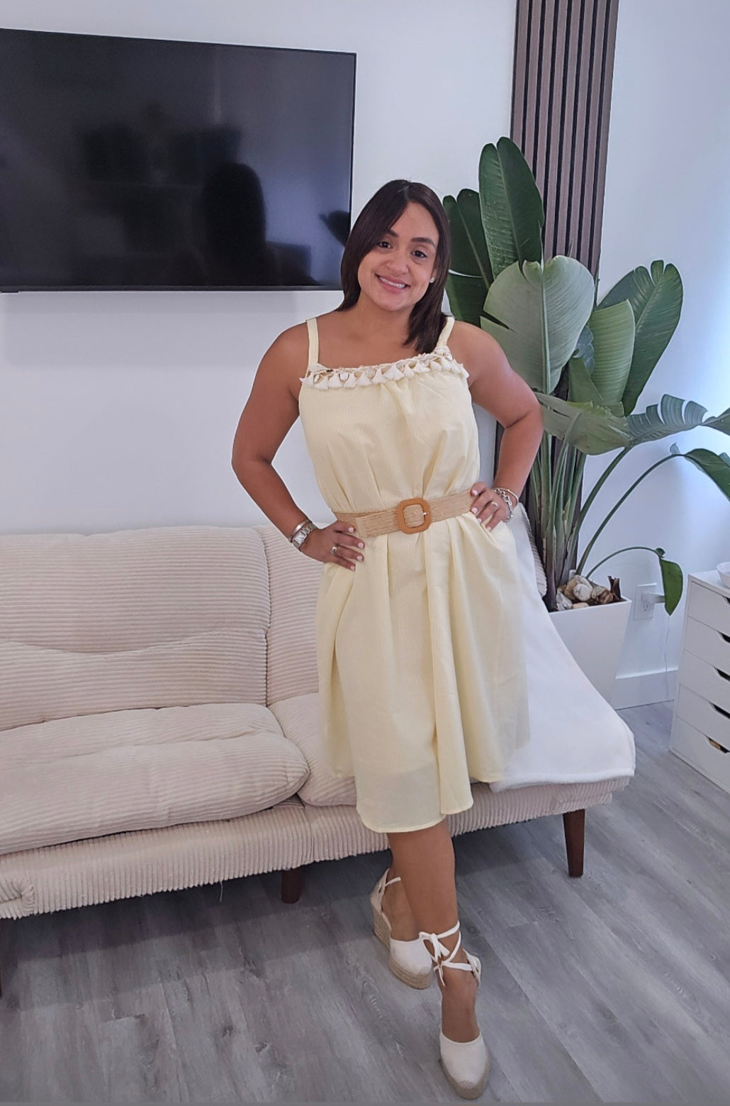 Midi Butter Dress