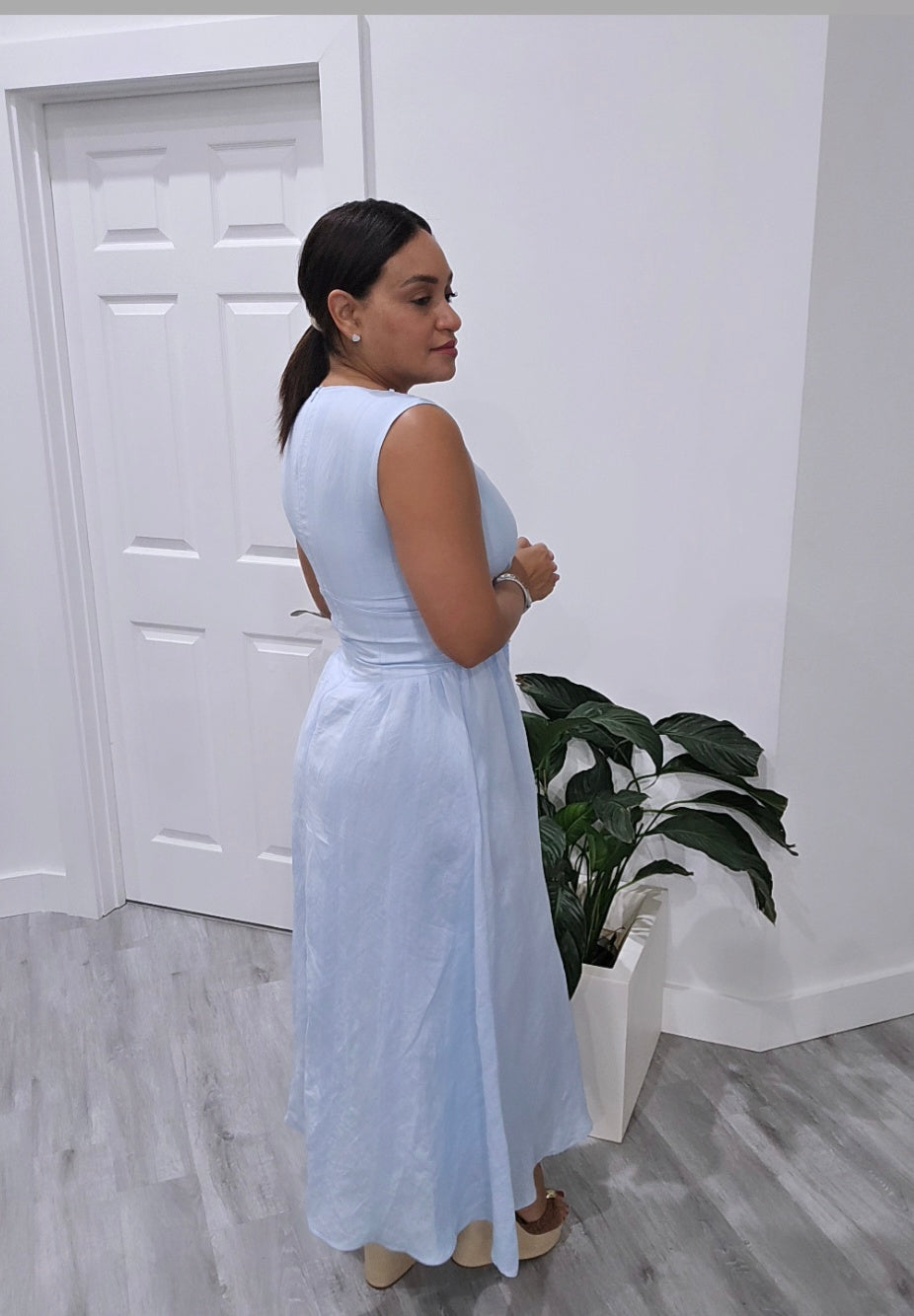 Corset Baby Blue Dress