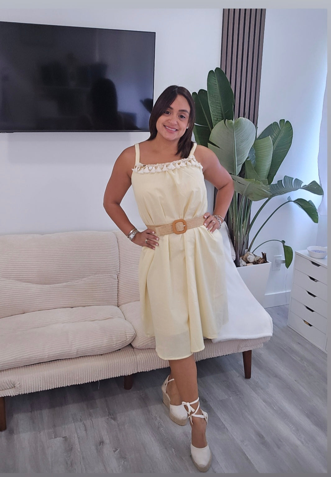 Midi Butter Dress