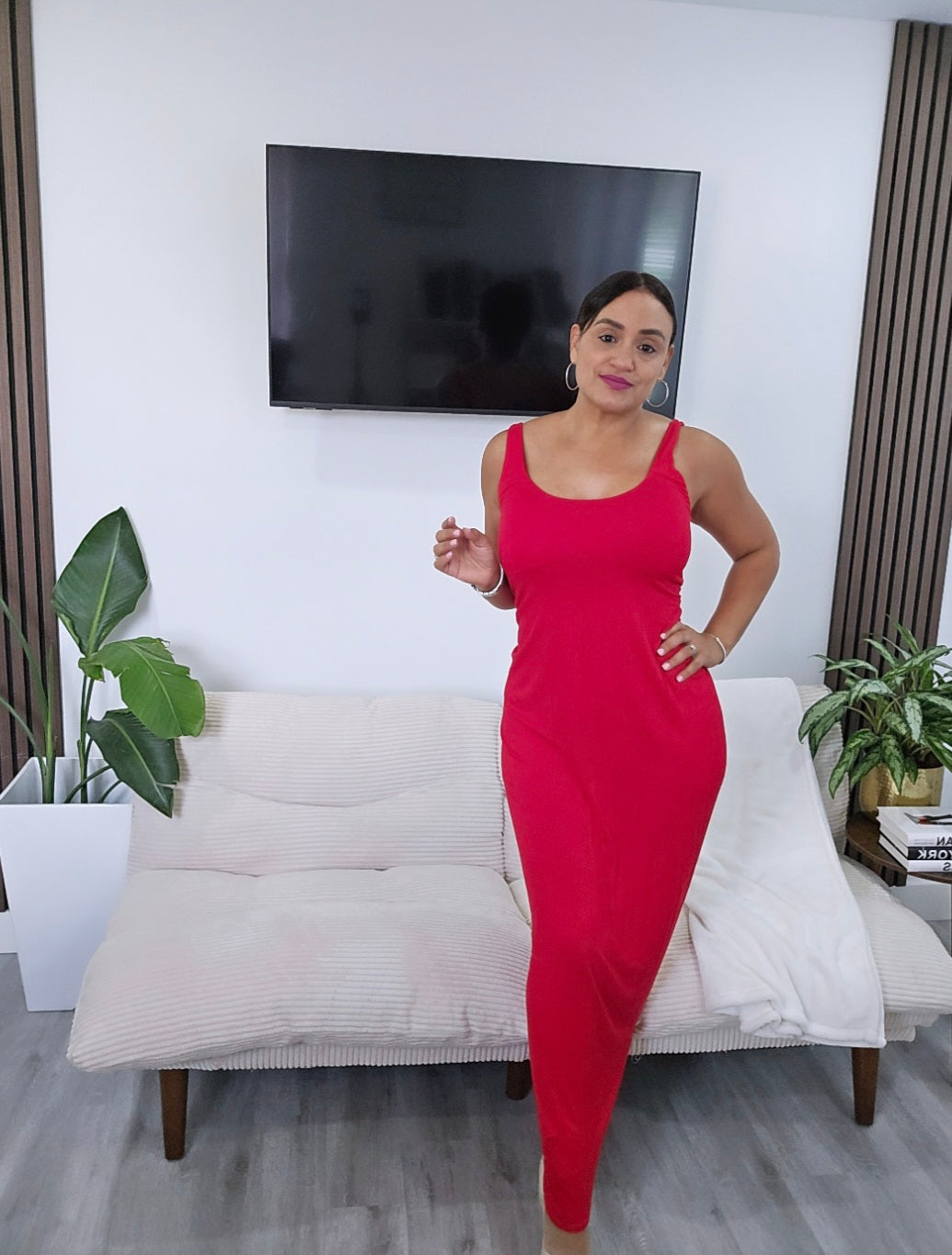 Openback Maxi Red Dress