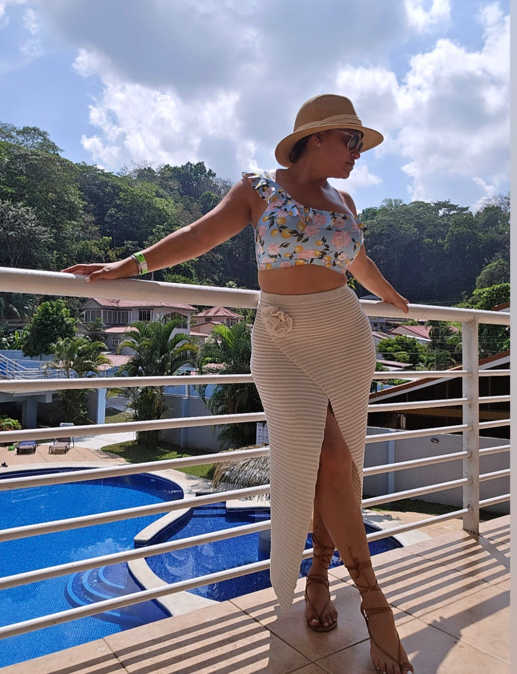 Knit Beige Maxi Skirt