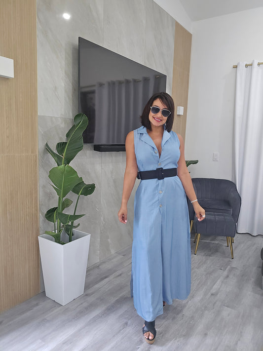 Button Down Maxi Dress