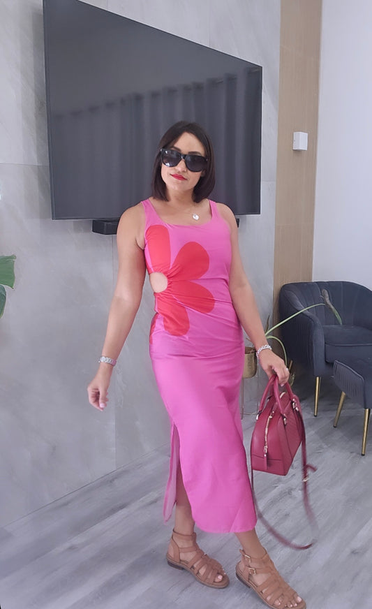 Color Block Maxi Dress