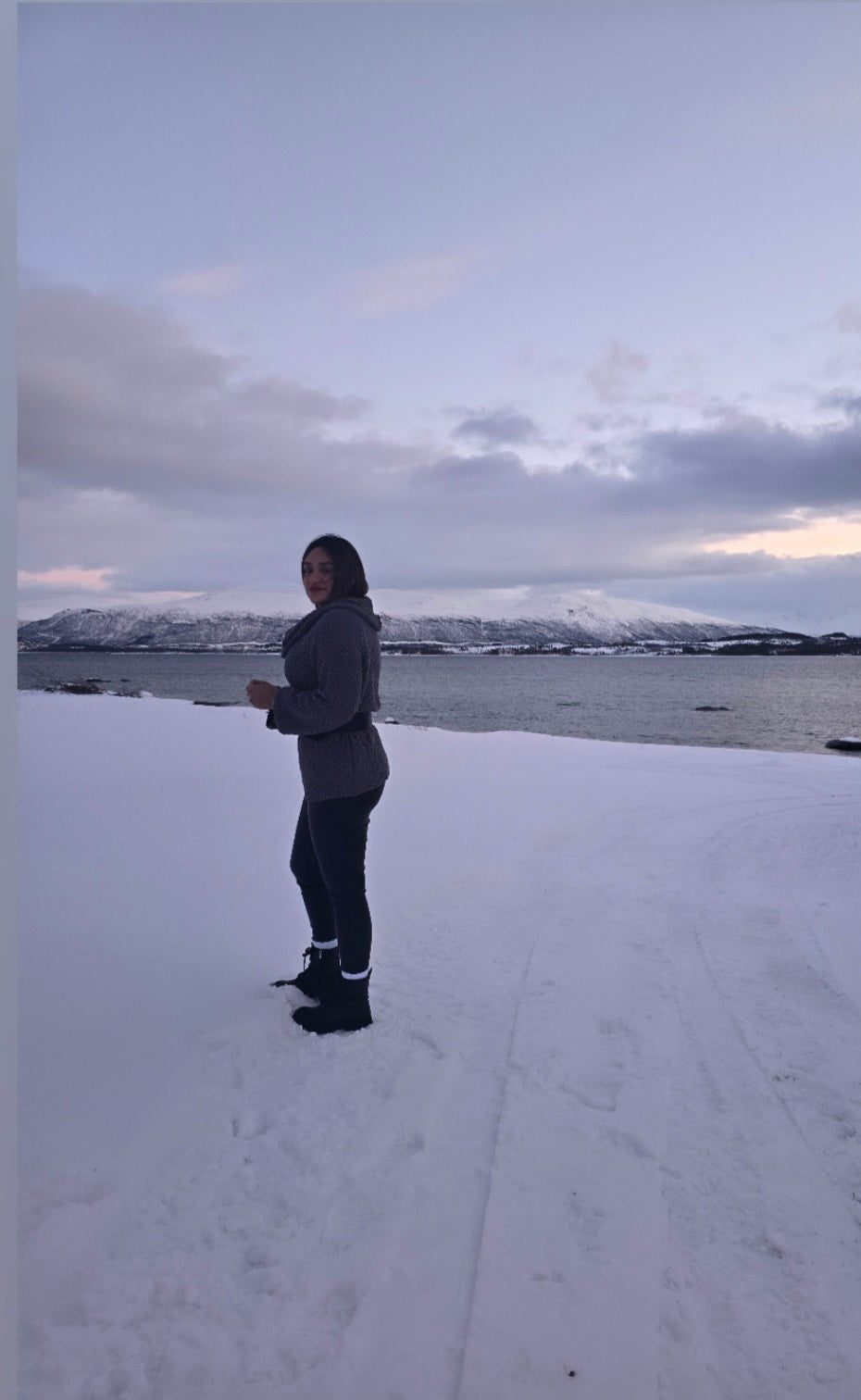 Gray Off Shoulder Sweater