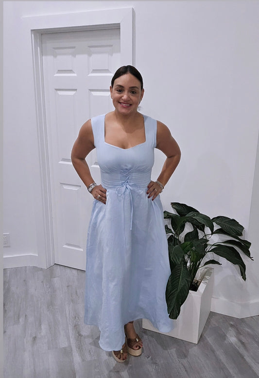 Corset Baby Blue Dress