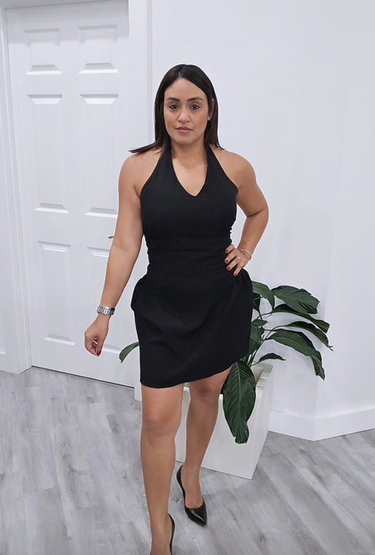 Little Black Puffy Dress