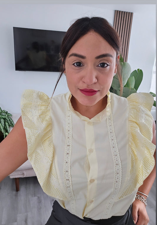 Butter Yellow Professional Blouse